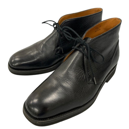 ジェイエムウエストン チャッカブーツ カーフ ブラック UK5.5E J.M.WESTON ブーツ 約25.5cm【LA】【中古】