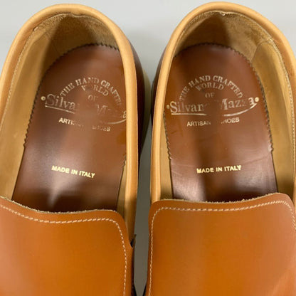 シルバノマッツァ スリッポン 0247 ソフネット ラバーソール メンズ ブラウン サイズ41.5  Silvano Mazza 約26.5cm【AFC41】
