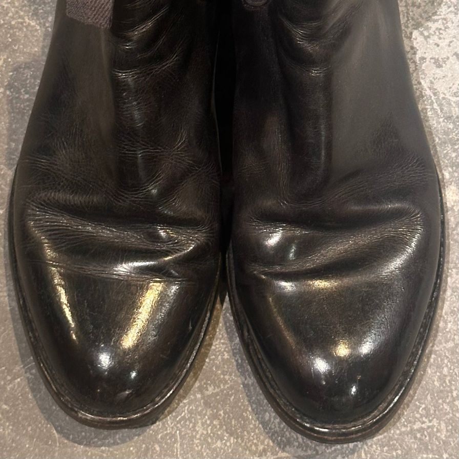 パラブーツ サイドゴアブーツ カーフ ブラック サイズ44 PARABOOT ブーツ 約28.5cm【LA】【中古】