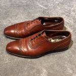 クロケット&ジョーンズ レザーシューズ アルバニー アデレード カーフ ブラウン メンズ サイズUK6D Crockett&Jones ビジネスシューズ 約24.5cm【LA】【中古】