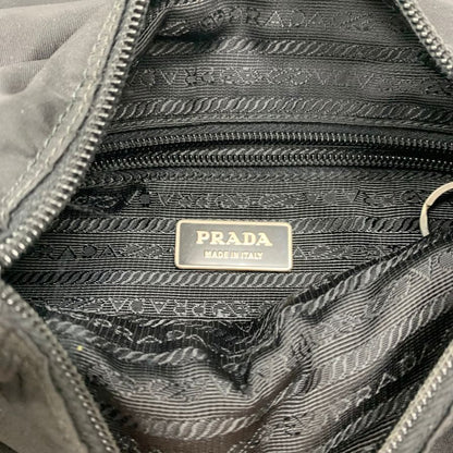 中古◆プラダ メッセンジャーバッグ ミニ ブラック ナイロン ユニセックス PRADA【AFE5】