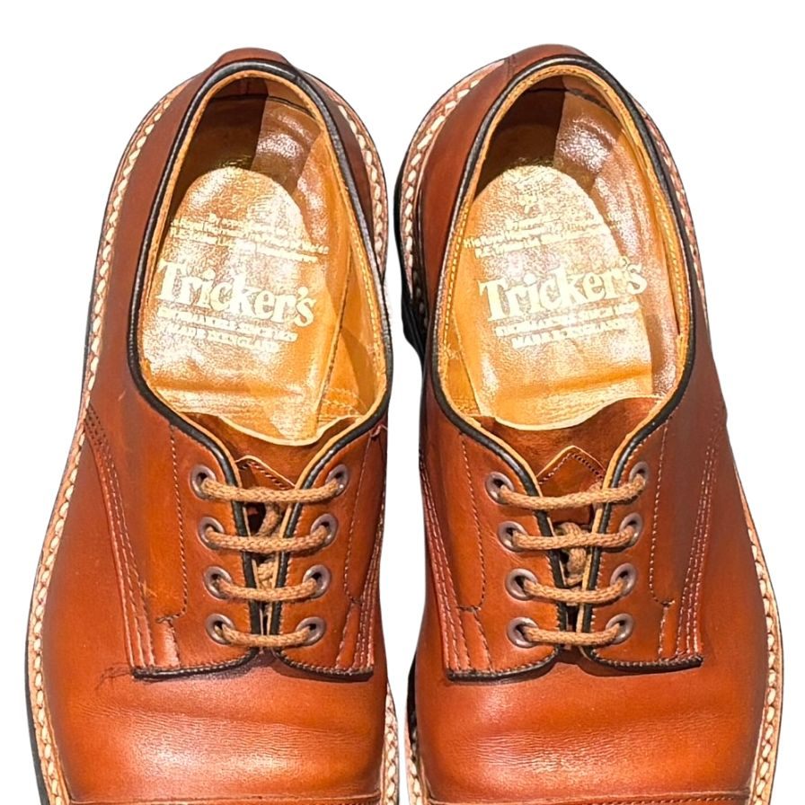 トリッカーズ レザーシューズ ストレートチップ M798 カーフ サイズUK8 メンズ ブラウン Tricker’s ビジネスシューズ 約26.5cm【LA】【中古】