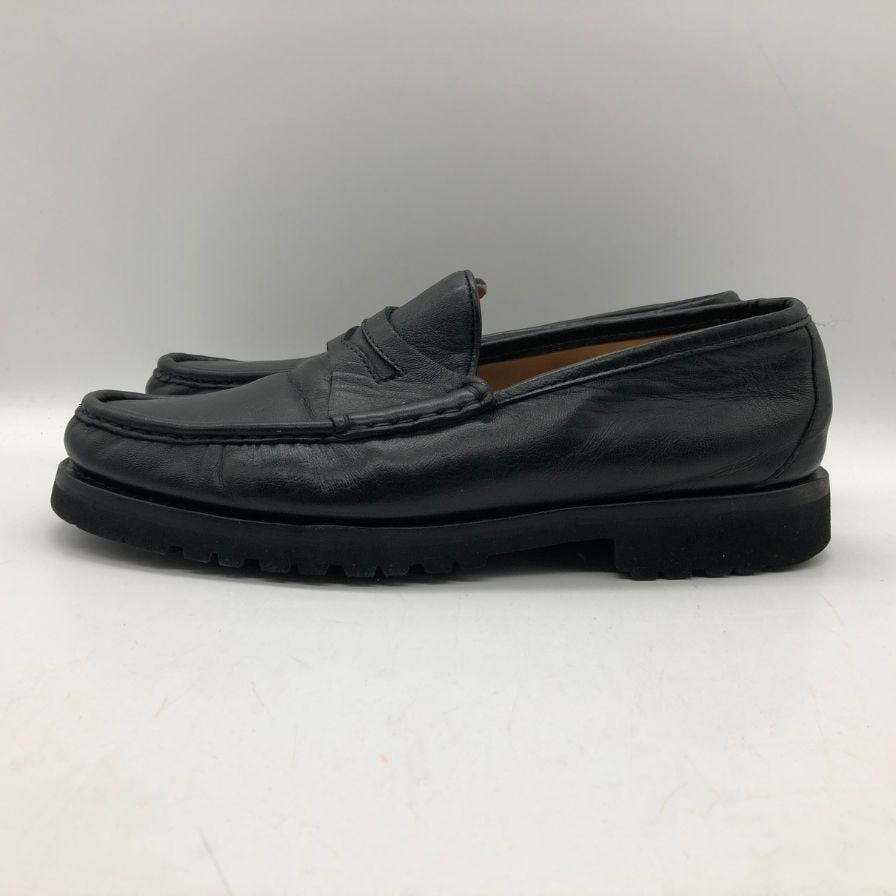 ダニエル レポリ ローファー 9105 ナッパレザー BLACK サイズ43 メンズ DANIELE LEPORI 約27.5cm【AFD2】