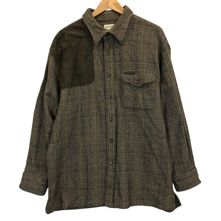 美品◆バーバリーズ ハンティングジャケット ガンクラブチェック メンズ サイズ3L Burberrys 【AFB16】