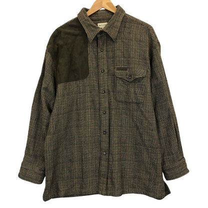 美品◆バーバリーズ ハンティングジャケット ガンクラブチェック メンズ サイズ3L Burberrys 【AFB16】