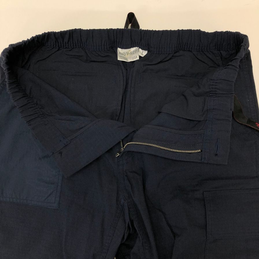 グラミチ×ブリーフィング×ビームス リップストップカーゴパンツ ネイビー メンズ サイズL GMP-16F111 GRAMICCI×BRIEFING×BEAMS 【AFB30】