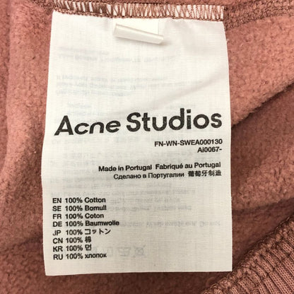 美品◆アクネ ストゥディオズ スウェット プルオーバー メンズ ピンク サイズXXS ACNE STUDIOS 【AFB37】