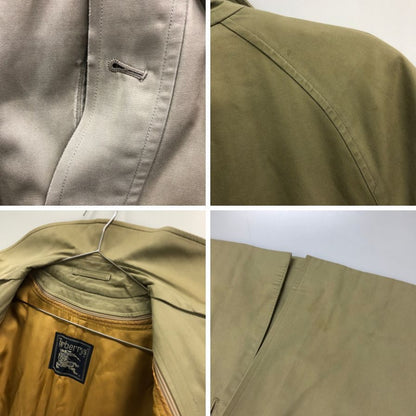中古◆バーバリー トレンチコート 旧タグ イングランド製 ベージュ メンズ サイズ165 Burberry 【AFA4】