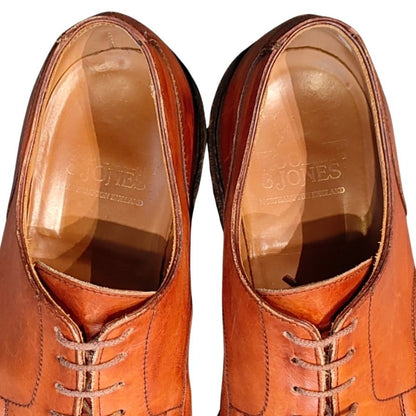 クロケット&ジョーンズ レザーシューズ DURHAM Uチップ ブラウン サイズUK7.5E CROCKETT&JONES ビジネスシューズ 約26.0cm【LA】【中古】