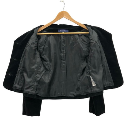 中古◆エムズグレイシー ジャケット ベロア サイズ38  ブラック レディース M'S GRACY 【AFB11】