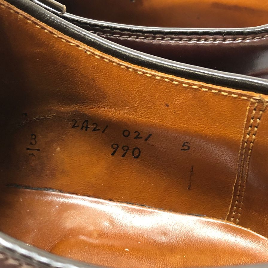 オールデン 990 2A21 021 5 メンズ サイズ 8ハーフ Alden ビジネスシューズ 約26.0cm【LA】【中古】