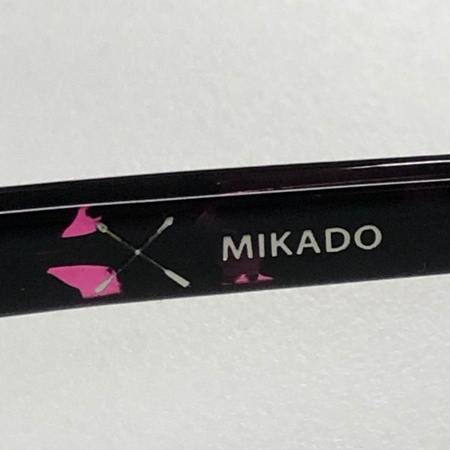 サバージュ  ミカド 度入り サングラス 総柄 ブラック＆ピンク PL002C  SAUVAGE MIKADO【AFI15】
