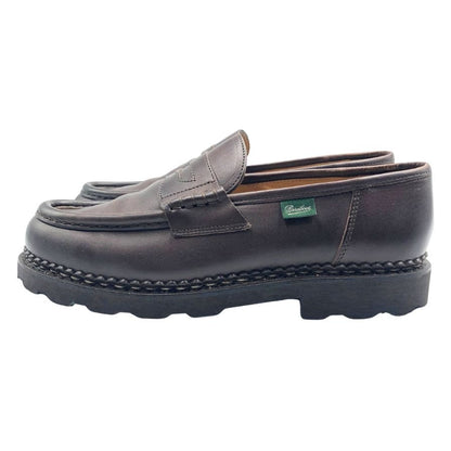 パラブーツ コインローファー ランス メンズ サイズ7.5 ブラウン Paraboot REIMS ローファー 約26.0cm【LA】【中古】