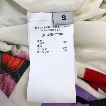 美品◆ピンコ ワンピース ドレスワンピース 総柄 レディース サイズS PINKO 【AFB37】