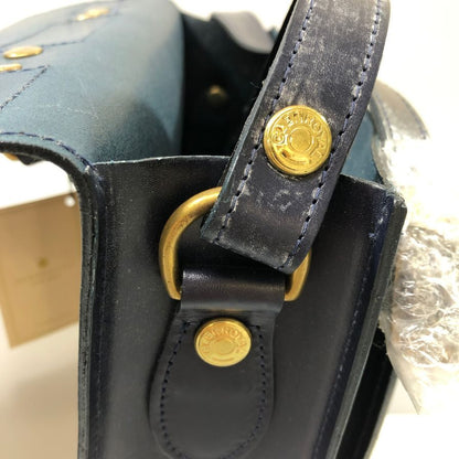 グレンロイヤル ショルダーバッグ サッチェル 9インチ ブライドルレザー ネイビー GLENROYAL SATCHEL BAG 9INCH【AFE9】