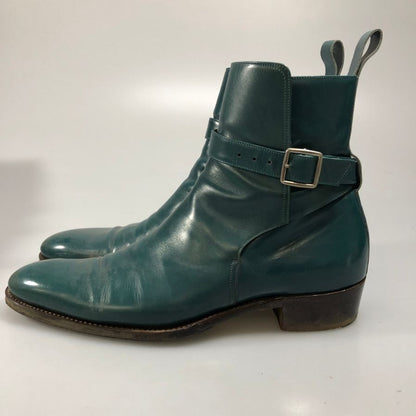 シルヴァノ ラッタンジ ジョッパーブーツ カーフ ターコイズブルー UK40.5 Silvano Lattanzi 約25.5cm【AFD15-2】