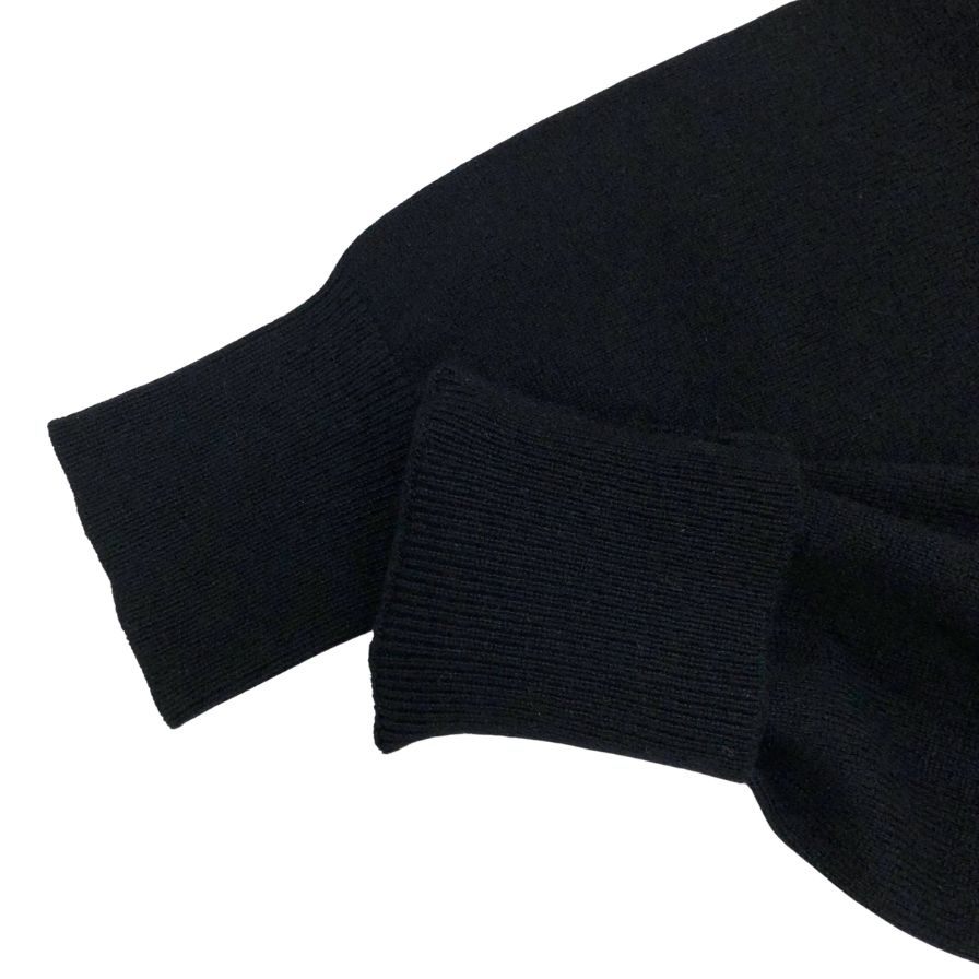 極美品◆ジョセフ トップス プルオーバー フロントジップ ポケット カシミア100% レディース サイスM ブラック JOSEPH 【AFB45】