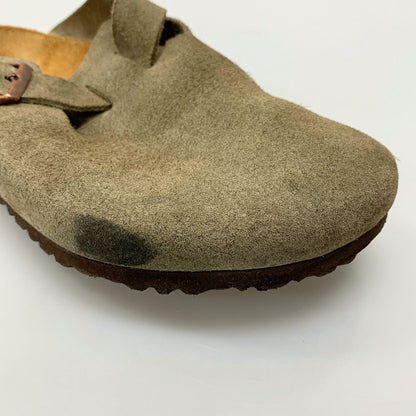 ビルケンシュトック サンダル ボストン スエード ベージュ メンズ サイズ43 BIRKENSTOCK 約28.0cm【AFC30】