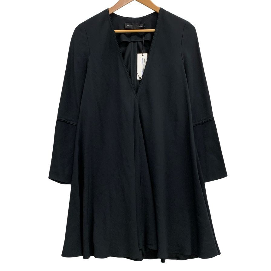 新品同様◆プロエンザスクーラー 長袖ワンピース ブラックサイズ0 レディース Proenza Schouler 【AFB13】
