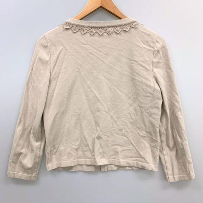 極美品◆フォクシー イノセントカーディガン アイボリー 40サイズ 28432 FOXEY 【AFB4】