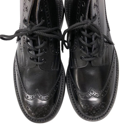 トリッカーズ レースアップブーツ モールトン エイコン ブラック メンズ サイズ8 Tricker’s ブーツ 約26.5cm【LA】【中古】