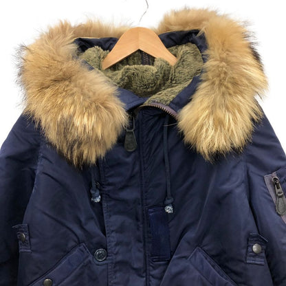 中古◆アヴィレックス N-2A フライトジャケット メンズ XL ネイビー MIL-J-6278 6112069 AVIREX 【AFA21】