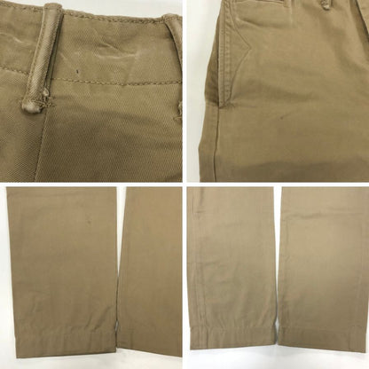 ダブルアールエル オフィサーズ パンツ トラウザー メンズ ベージュ サイズW28L30 RRL RALPH LAUREN 【AFB20】