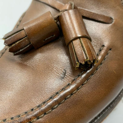 クロケット&ジョーンズ タッセルローファー キャベンディッシュ レザー カーフ 9376 ブラウン メンズ サイズ6E CROCKETT&JONES cavendish 2 約24.5cm【AFC41】