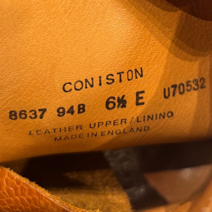 クロケット&ジョーンズ コニストン2 カントリーブーツ グレインレザー ブラウン サイズUK6.5E CROCKETT&JONES ブーツ 約25.0cm【LA】【中古】