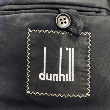 美品◆ダンヒル 2B テーラードジャケット センターベント Dロゴボタン ネイビー メンズ サイズ38 dunhill 【AFB19】