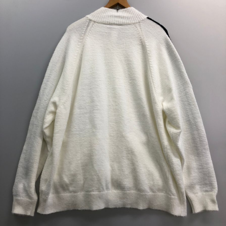 美品◆アディダス ニット トラックジャケット ホワイト メンズ サイズ3XL KD9397 ADIDAS 【AFB14】