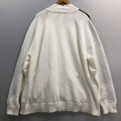 美品◆アディダス ニット トラックジャケット ホワイト メンズ サイズ3XL KD9397 ADIDAS 【AFB14】