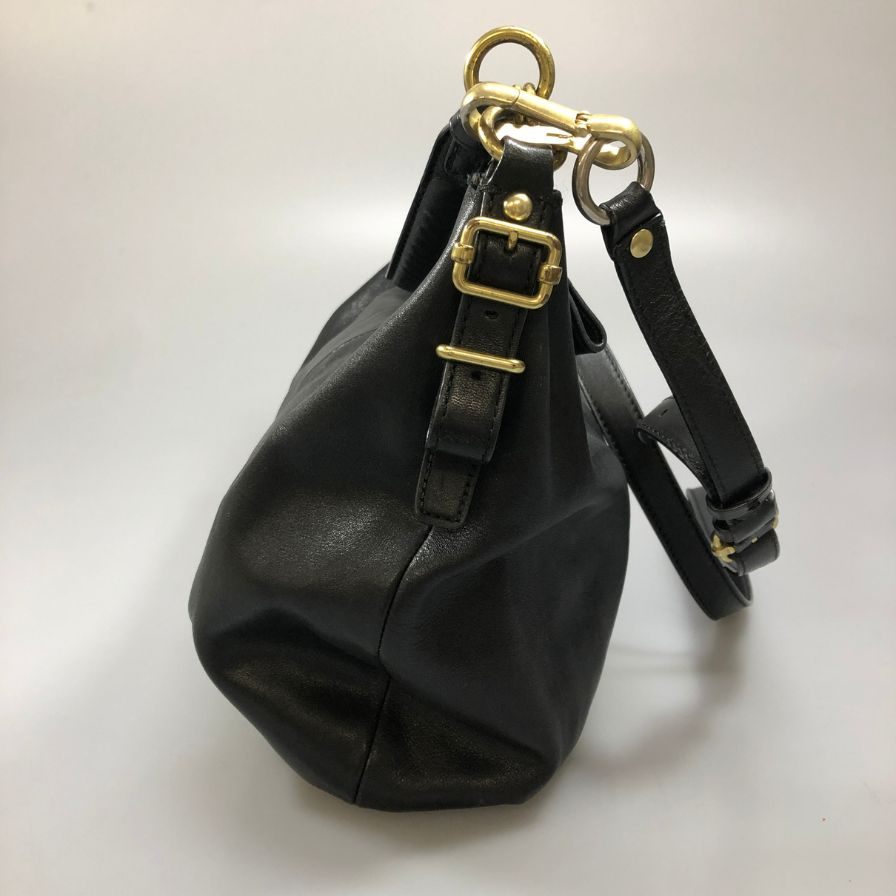 コーチ ショルダーバッグ マディソン ホーボー レザー ブラック レディース 15959 COACH【AFE5】