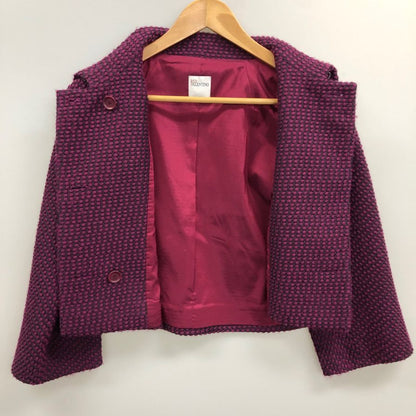 中古◆レッドヴァレンティノ ダブルショート ジャケット レディース 紫 サイズFREE RED VALENTINO 【AFB36】