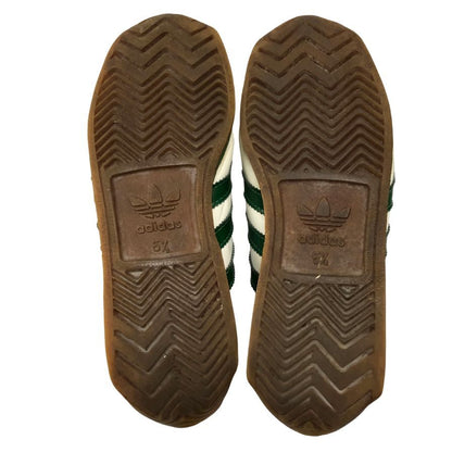 アディダス オリジナル スニーカー カントリー 70s 初期 フランス製 レディース 白×グリーン UK5.5 adidas originals 約24.5cm【AFC28】