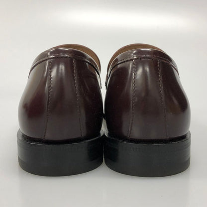 フェラガモ ビットローファー ゴールド メンズ ブラウン サイズ6EE Ferragamo 約24.5cm【AFD3】