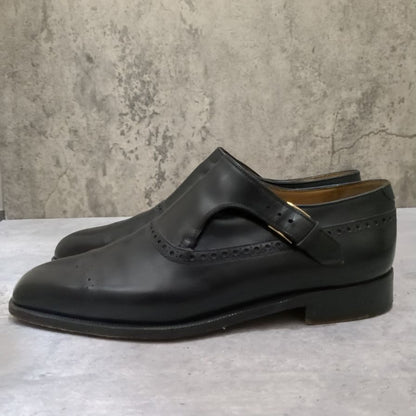 ベルルッティ レザーシューズ シングルモンク 902 ブラック メンズ サイズUK7 Berluti ビジネスシューズ 約25.5cm【LA】【中古】