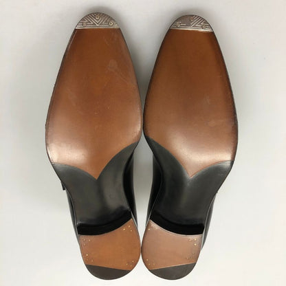 ガジアーノ＆ガーリング レザーシューズ サヴィル ストラップ Uチップ サイズUK8E ブラック GAZIANO&GIRLING ビジネスシューズ 約26.5cm【LA】【中古】
