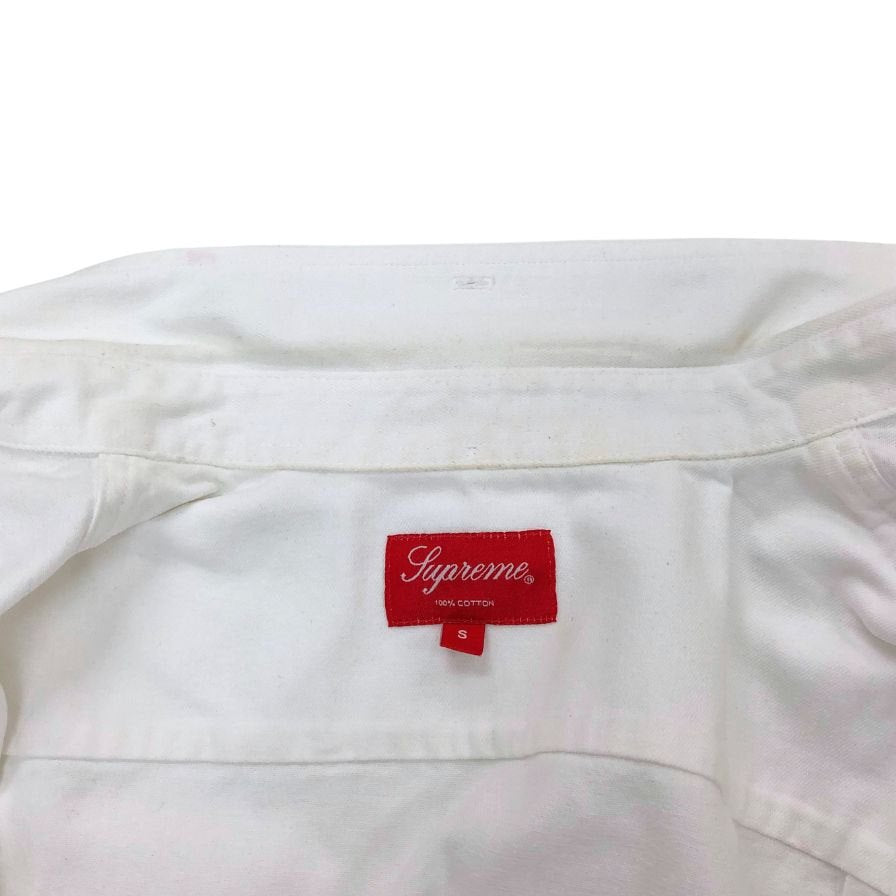 美品◆シュプリーム コットン Yシャツ PIN 10837 サイズ S Supreme 【AFB34】