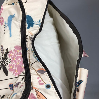 レスポートサック  ショルダーバッグ  レディース 花柄 ホワイト＆ピンク LeSportsac【AFE5】