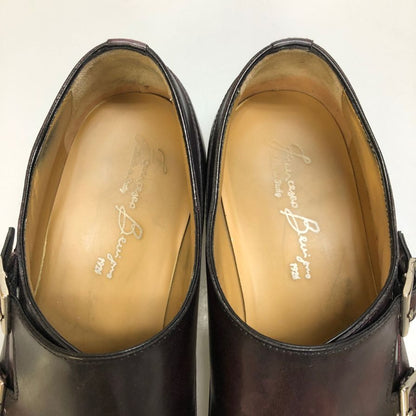 フランチェスコ ベニーニョ ダブルモンク 3624 メンズ 7ハーフ  ブラウン FRANCESCO BENIGNO 約25.5cm【AFC41】