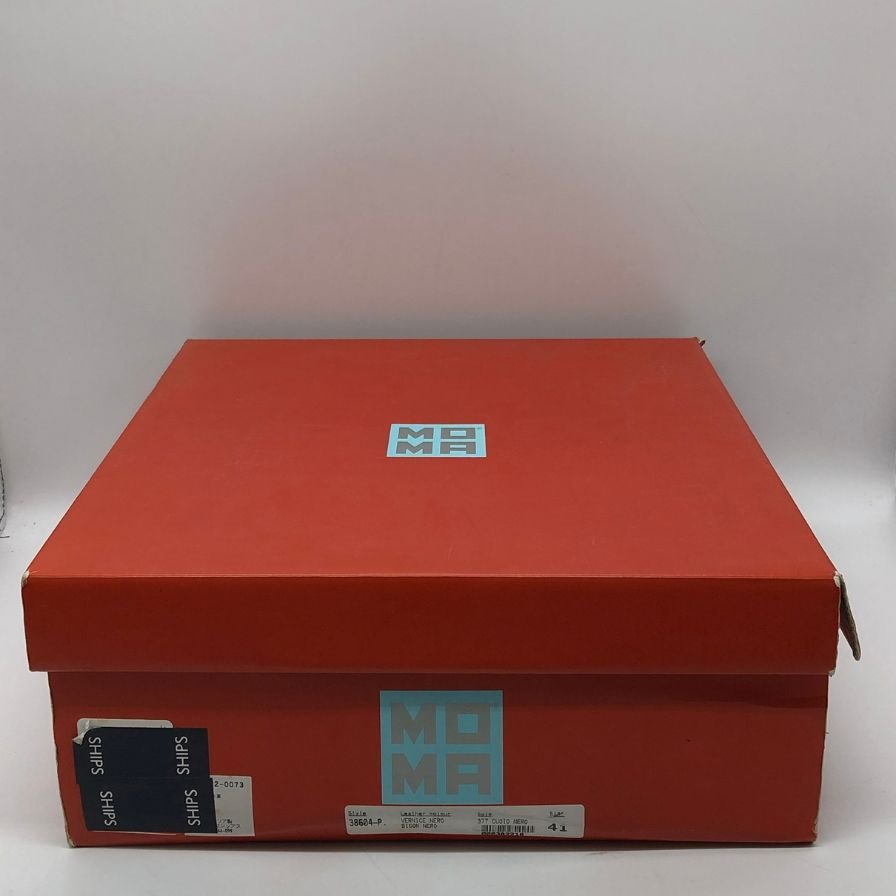モマ ジップブーツ 38604-P レザー ダメージ加工 ブラック メンズ サイズ41  MOMA 約26.0cm【AFD3】
