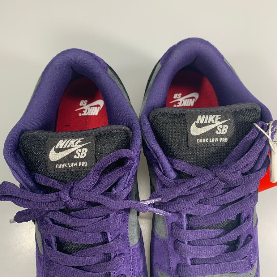 ナイキ×シュプリーム スニーカー ダンク ロー  HQ8487-500 スエード パープル×グレー サイズUS8 NIKE×Supreme 約26.0cm【AFD1】