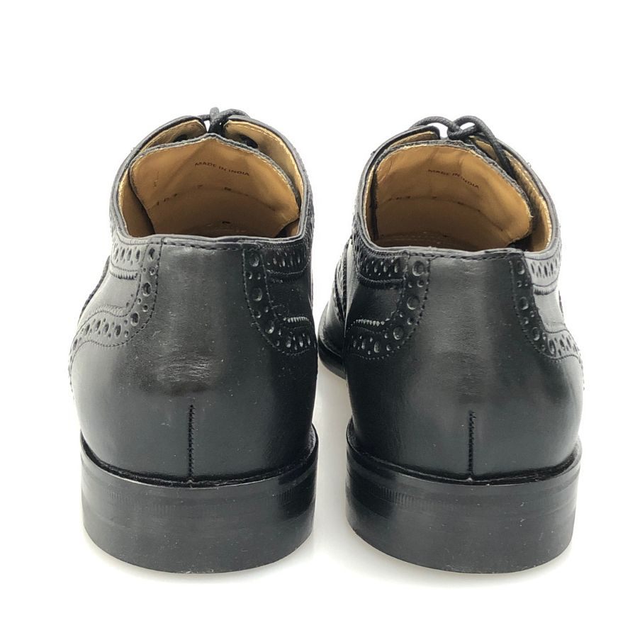 コールハーン レザーシューズ ウィングチップ 本革 ブラック メンズ サイズ7 COLE HAAN 約25.5cm【AFD13】