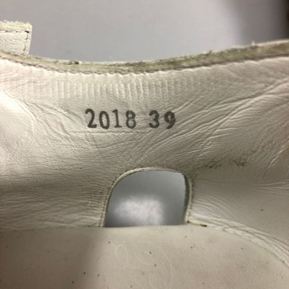 パラブーツ パシフィック スポーツ グルカサンダル ホワイト レザー サイズ39 Paraboot PACIFIC SPORT 約24.0cm【AFC32】
