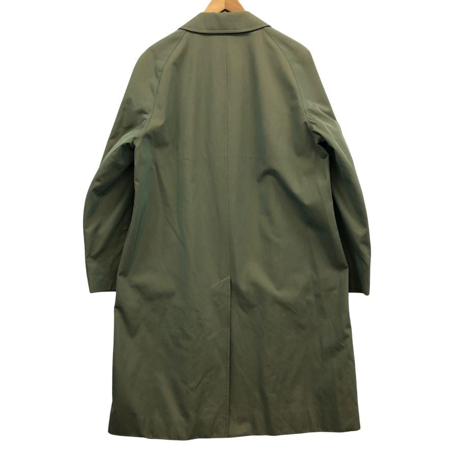 美品◆アクアスキュータム ステンカラー コート コットン 玉虫 サイズM相当 メンズ  Aquascutum 【AFA7】