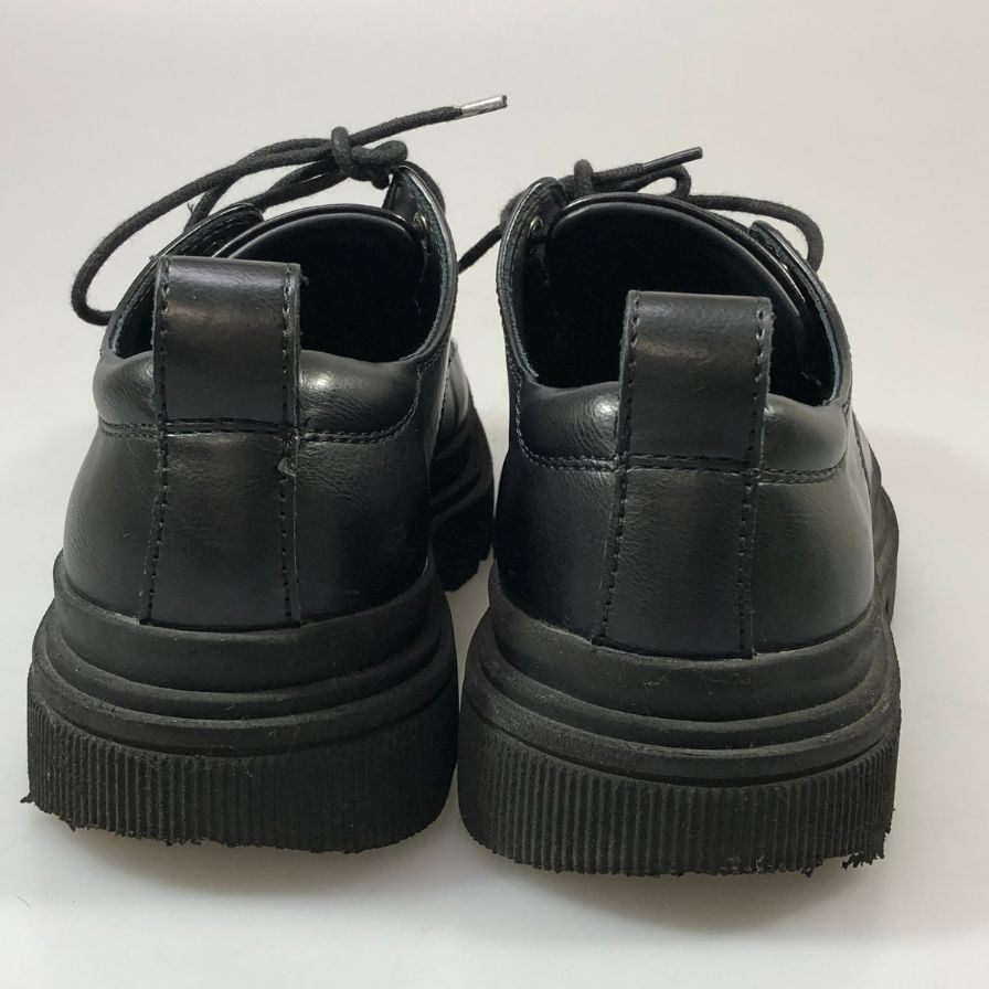 ザラ チャンキーモックシューズ ブラック サイズ39 ZARA 約25.0cm【AFC52】