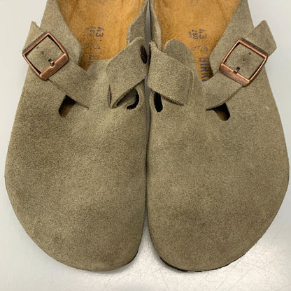 ビルケンシュトック サンダル ボストン スエード ベージュ メンズ サイズ43 BIRKENSTOCK 約28.0cm【AFC30】