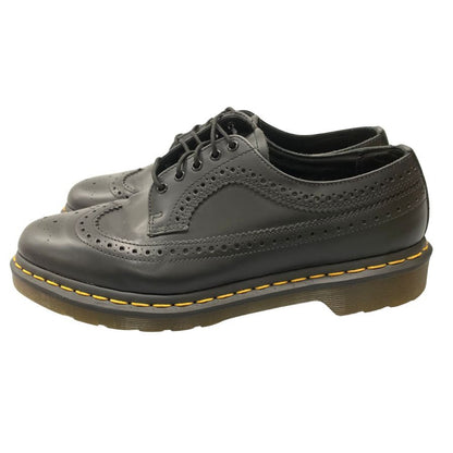 ドクターマーチン レザーシューズ 3989 ブローグ メンズ サイズUK8 ブラック Dr.Martens 約26.5cm【AFC5】