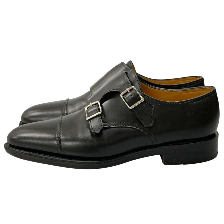 ジョンロブ レザーシューズ ダブルモンク ウィリアム2 メンズ UK5E ブラック JOHN LOBB WILLIAM ビジネスシューズ 約23.5cm【LA】【中古】